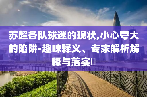蘇超各隊(duì)球迷的現(xiàn)狀,小心夸大的陷阱-趣味釋義、專(zhuān)家解析解釋與落實(shí)?