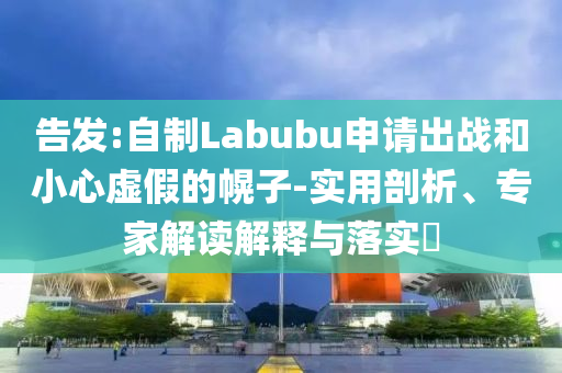告發(fā):自制Labubu申請(qǐng)出戰(zhàn)和小心虛假的幌子-實(shí)用剖析、專家解讀解釋與落實(shí)?