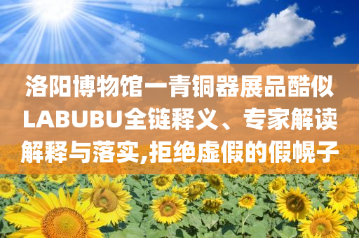 洛陽博物館一青銅器展品酷似LABUBU全鏈釋義、專家解讀解釋與落實(shí),拒絕虛假的假幌子