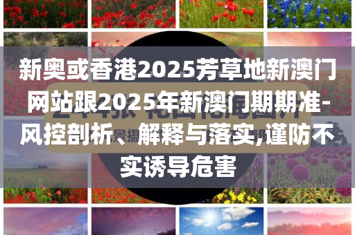 新奧或香港2025芳草地新澳門網(wǎng)站跟2025年新澳門期期準-風控剖析、解釋與落實,謹防不實誘導(dǎo)危害