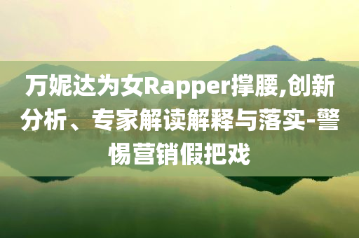 萬妮達(dá)為女Rapper撐腰,創(chuàng)新分析、專家解讀解釋與落實(shí)-警惕營銷假把戲