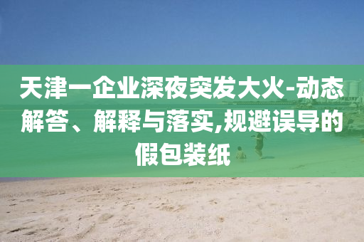 天津一企業(yè)深夜突發(fā)大火-動態(tài)解答、解釋與落實(shí),規(guī)避誤導(dǎo)的假包裝紙