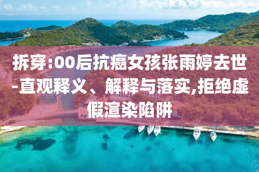 拆穿:00后抗癌女孩張雨婷去世-直觀釋義、解釋與落實(shí),拒絕虛假渲染陷阱