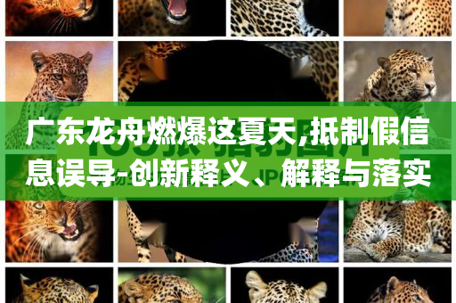 廣東龍舟燃爆這夏天,抵制假信息誤導(dǎo)-創(chuàng)新釋義、解釋與落實(shí)