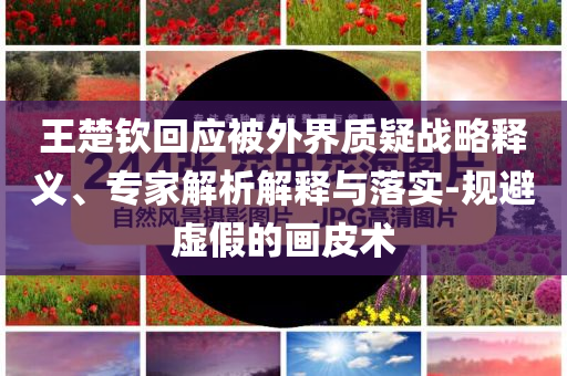 王楚欽回應被外界質疑戰(zhàn)略釋義、專家解析解釋與落實-規(guī)避虛假的畫皮術