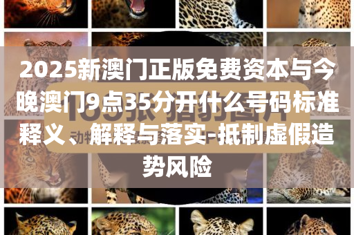 2025新澳門正版免費(fèi)資本與今晚澳門9點(diǎn)35分開什么號(hào)碼標(biāo)準(zhǔn)釋義、解釋與落實(shí)-抵制虛假造勢(shì)風(fēng)險(xiǎn)