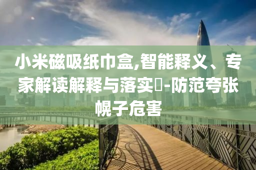 小米磁吸紙巾盒,智能釋義、專家解讀解釋與落實?-防范夸張幌子危害