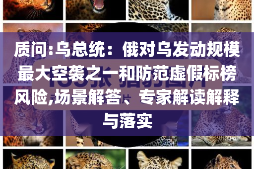質(zhì)問:烏總統(tǒng)：俄對(duì)烏發(fā)動(dòng)規(guī)模最大空襲之一和防范虛假標(biāo)榜風(fēng)險(xiǎn),場(chǎng)景解答、專家解讀解釋與落實(shí)