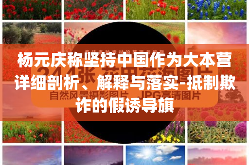 楊元慶稱堅(jiān)持中國(guó)作為大本營(yíng)詳細(xì)剖析、解釋與落實(shí)-抵制欺詐的假誘導(dǎo)旗
