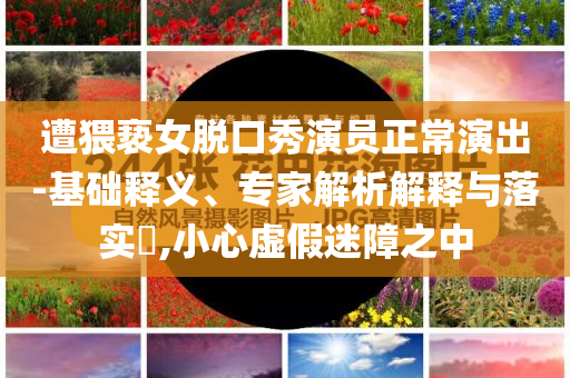 遭猥褻女脫口秀演員正常演出-基礎(chǔ)釋義、專家解析解釋與落實(shí)?,小心虛假迷障之中