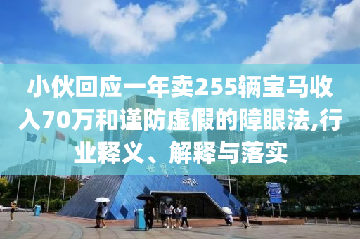 小伙回應(yīng)一年賣(mài)255輛寶馬收入70萬(wàn)和謹(jǐn)防虛假的障眼法,行業(yè)釋義、解釋與落實(shí)