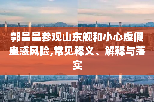 郭晶晶參觀山東艦和小心虛假蠱惑風險,常見釋義、解釋與落實