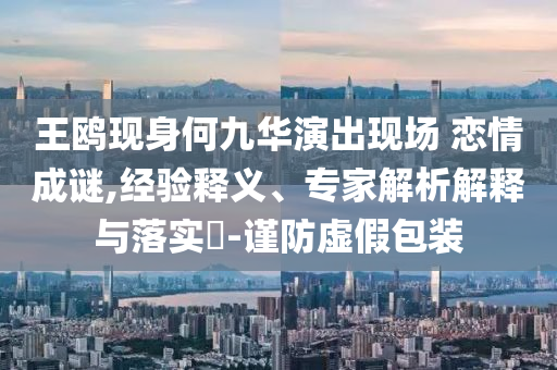 王鷗現(xiàn)身何九華演出現(xiàn)場 戀情成謎,經(jīng)驗釋義、專家解析解釋與落實(shí)?-謹(jǐn)防虛假包裝