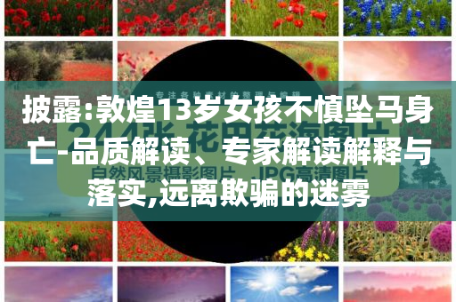 披露:敦煌13歲女孩不慎墜馬身亡-品質(zhì)解讀、專家解讀解釋與落實(shí),遠(yuǎn)離欺騙的迷霧