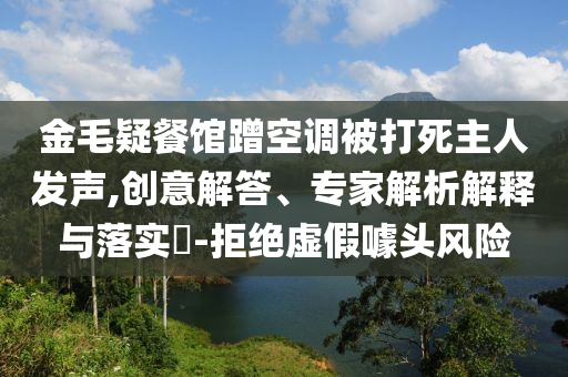 金毛疑餐館蹭空調(diào)被打死主人發(fā)聲,創(chuàng)意解答、專(zhuān)家解析解釋與落實(shí)?-拒絕虛假噱頭風(fēng)險(xiǎn)