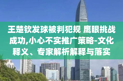 王楚欽發(fā)球被判犯規(guī) 鷹眼挑戰(zhàn)成功,小心不實推廣策略-文化釋義、專家解析解釋與落實
