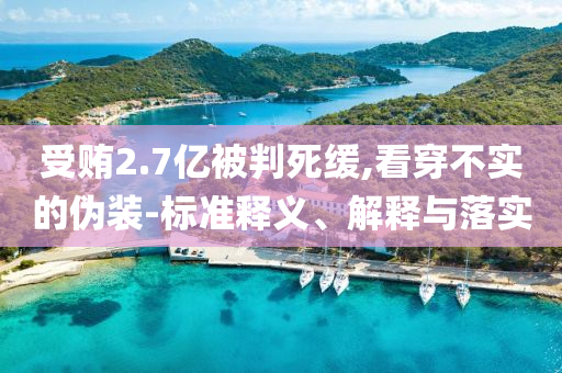 受賄2.7億被判死緩,看穿不實(shí)的偽裝-標(biāo)準(zhǔn)釋義、解釋與落實(shí)