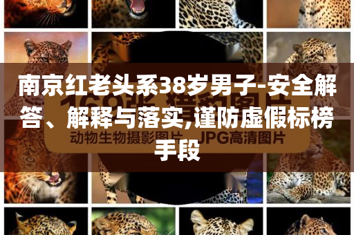 南京紅老頭系38歲男子-安全解答、解釋與落實(shí),謹(jǐn)防虛假標(biāo)榜手段