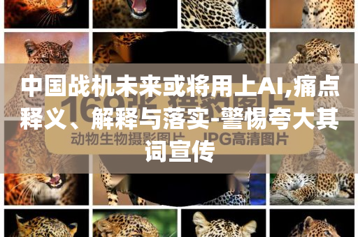 中國戰(zhàn)機(jī)未來或?qū)⒂蒙螦I,痛點(diǎn)釋義、解釋與落實(shí)-警惕夸大其詞宣傳