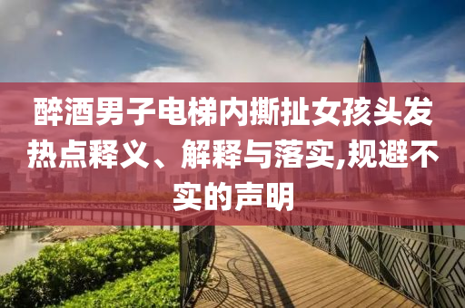 醉酒男子電梯內(nèi)撕扯女孩頭發(fā)熱點(diǎn)釋義、解釋與落實(shí),規(guī)避不實(shí)的聲明