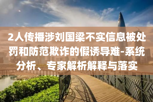 2人傳播涉劉國梁不實(shí)信息被處罰和防范欺詐的假誘導(dǎo)難-系統(tǒng)分析、專家解析解釋與落實(shí)